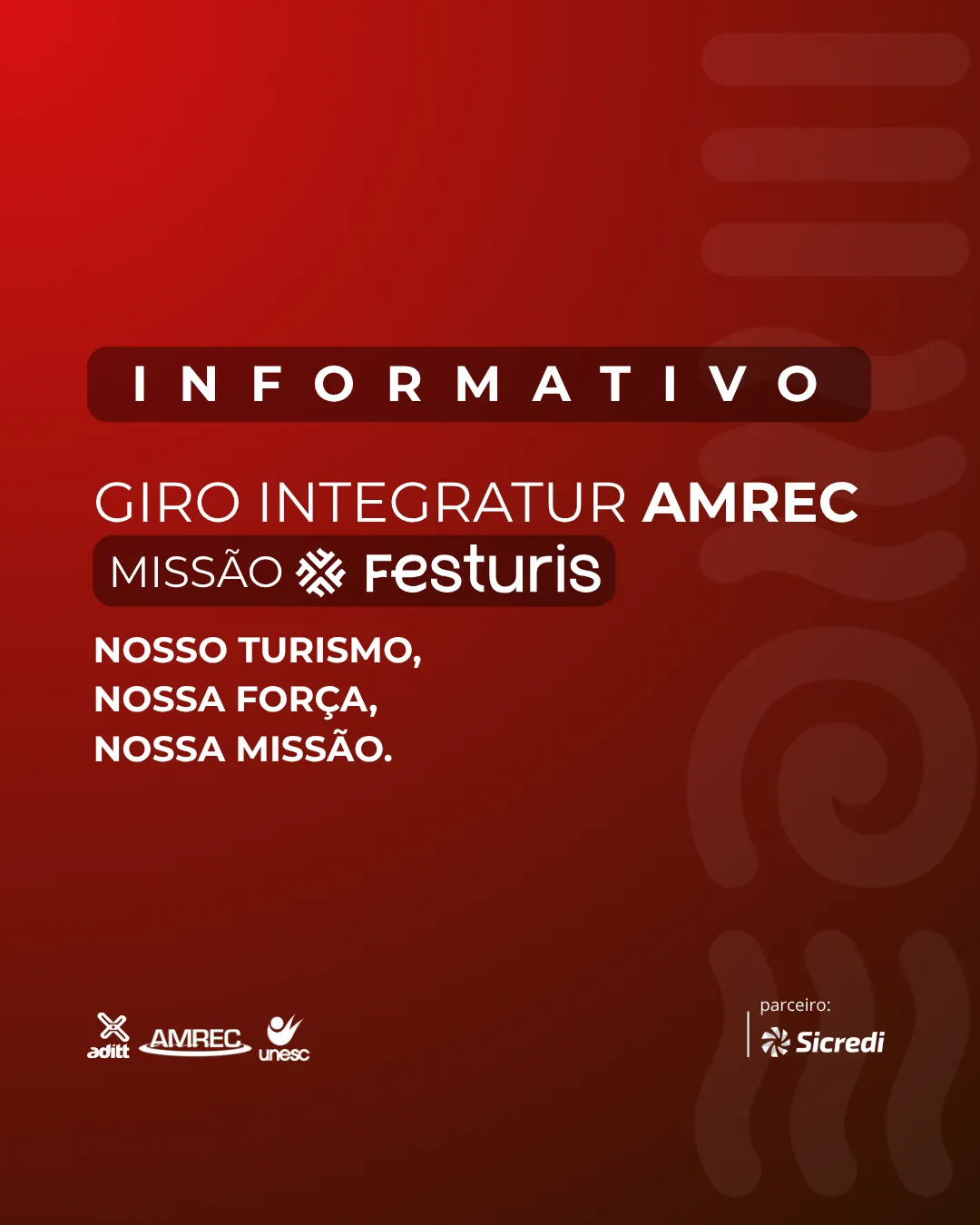 Capa da publicação Informativo - Giro INTEGRATUR AMREC - Missão Festuris 2026