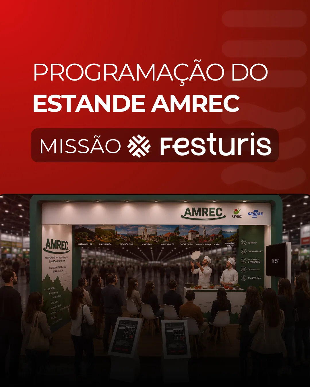 Capa da publicação PROGRAMAÇÃO DO ESTANDE AMREC - Festuris 2026