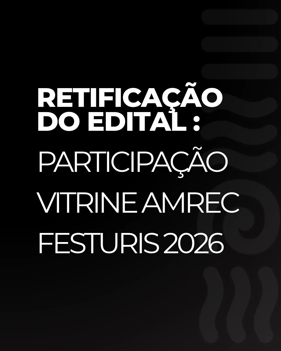 Capa da publicação Retificação do Edital, ajuste no cronograma